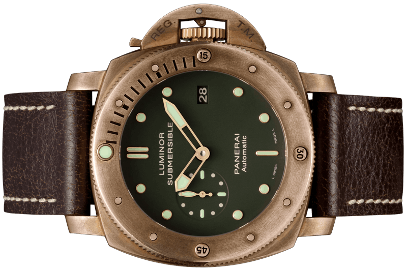 panerai pam382 bronzo front