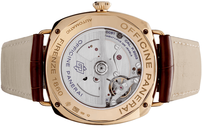 pam273 calibre 2003 open case back